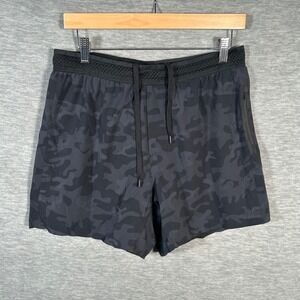 Ten Thousand Shorts Mens Large Black Camo 5" Inseam The Session Short Lined NEW